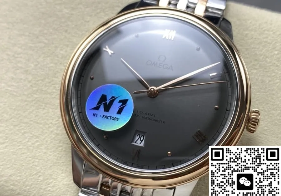 N1 Factory Omega De Ville 434.20.40.20.06.001 1:1 Best Edition Replica Watch